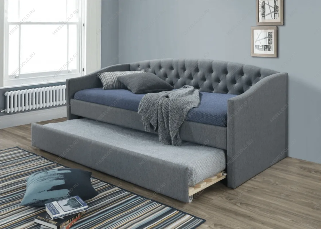 Кровать Signal ALESSIA (серый/дуб) 90/200