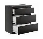 КАСТОР (KULLEN) комод ИКЕА / IKEA 3 ящика Дуб Венге | изображение 2