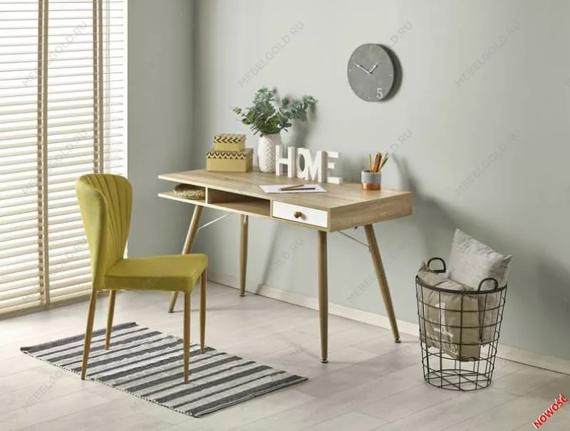 Стол компьютерный Halmar B-34 (дуб сонома/белый) | изображение 1