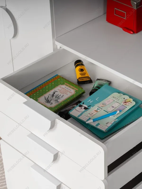 Комод Пикси, 3 ящика 60x57x60, белый (робкий подснежник) | изображение 4