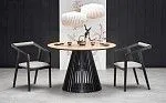 Стол обеденный Halmar MIYAKI 120 (дуб натуральный/черный) | изображение 8