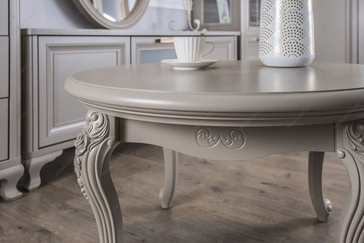 Столик круглый Мокко серый камень | изображение 11