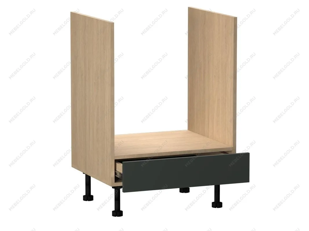 Стол под духовой шкаф СД-60, Женева (600*520*870) Дуб Палермо/Зеленый матовый, 21918 | изображение 1