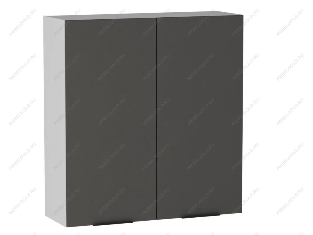 Шкаф 960 2-х дверный ШГ-90, Ватель (900*316*960) Экокожа Серый, 24564