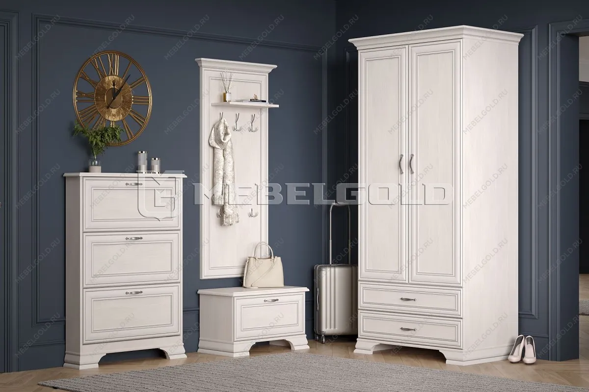 Обувница Тиффани 3D вудлайн кремовый | изображение 4