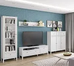 Шкаф-витрина Ева (Хельга) REG1W1S/65 с подсветкой белый | изображение 6