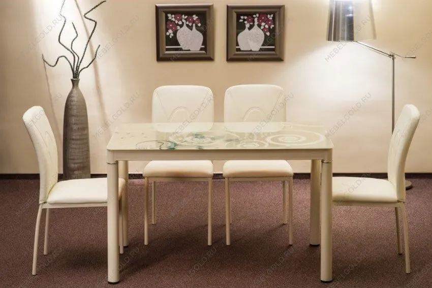 Стол обеденный Signal DAMAR 100 (белый) | изображение 1