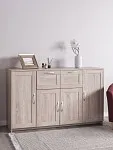 Тумба Сириус, 4 двери и 2 ящика, 156х41х95 см, дуб сонома | изображение 2