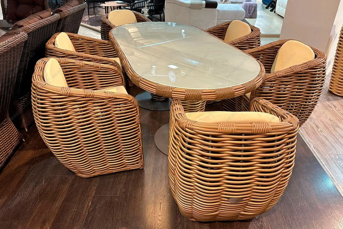 Комплект плетеной мебели МОККА MAJORCA, капучино | изображение 1