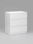 Комод Кастор, 3 ящика, 65х40х71 см, белый | изображение 11