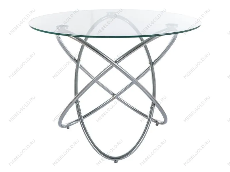 Стол обеденный Signal ORBIT 100 (прозрачный/хром)