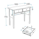 САГА стол туалетный 92х45 серый | изображение 2