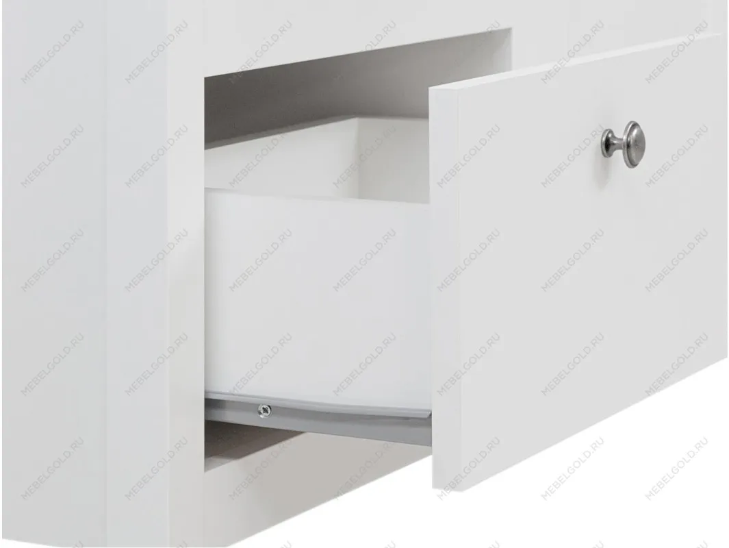 Шкаф-витрина Ева (Хельга) REG2W2S с подсветкой белый | изображение 6