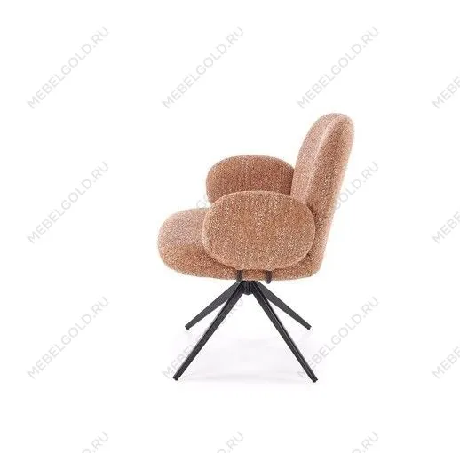 Стул кухонный Halmar K568 поворотный (корица/черный) | изображение 3