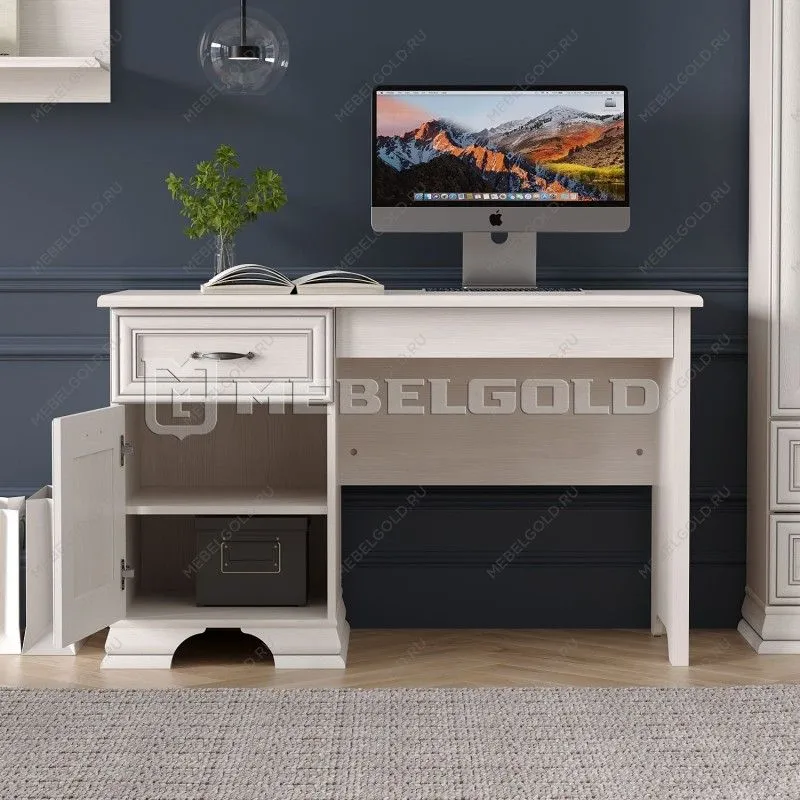 Стол письменный Тиффани 120 вудлайн кремовый | изображение 2