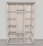 Шкаф Лара 3-дверный белый глянец | изображение 1