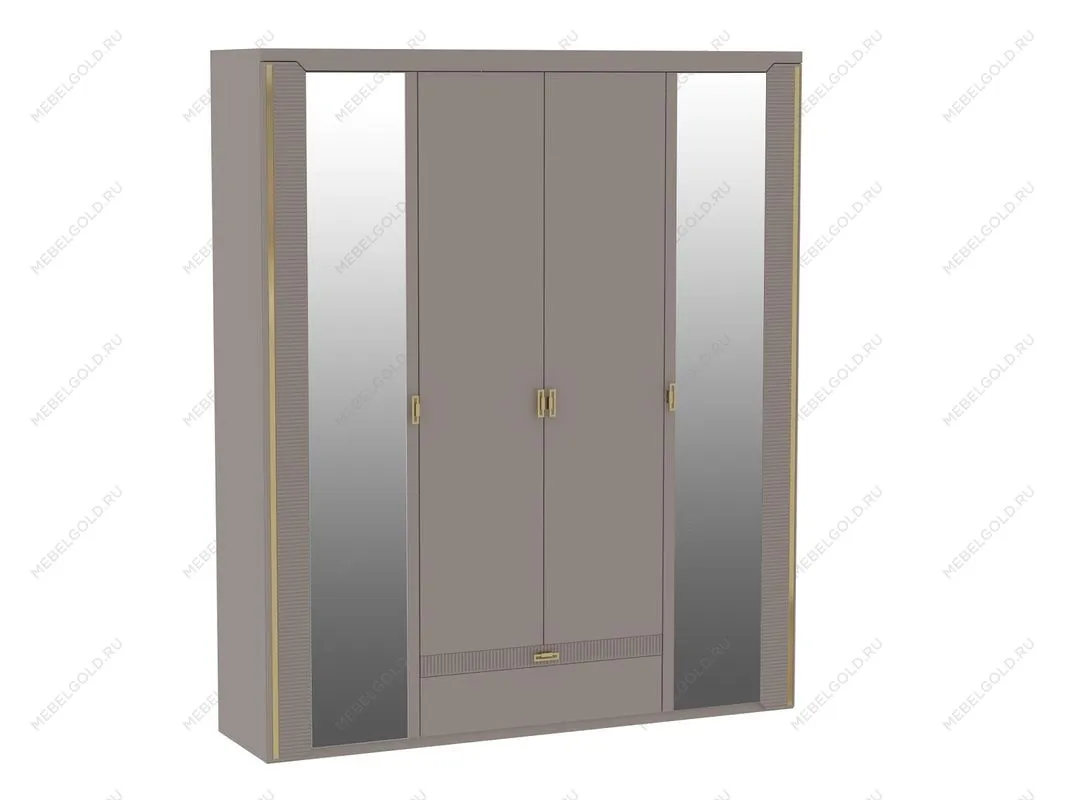 Шкаф 4-дверный, Сиде (1960*523*2304) Мокко, 12611