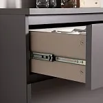 Комод Варма, 4 ящика, 80х100х40 см, эмаль серая | изображение 4