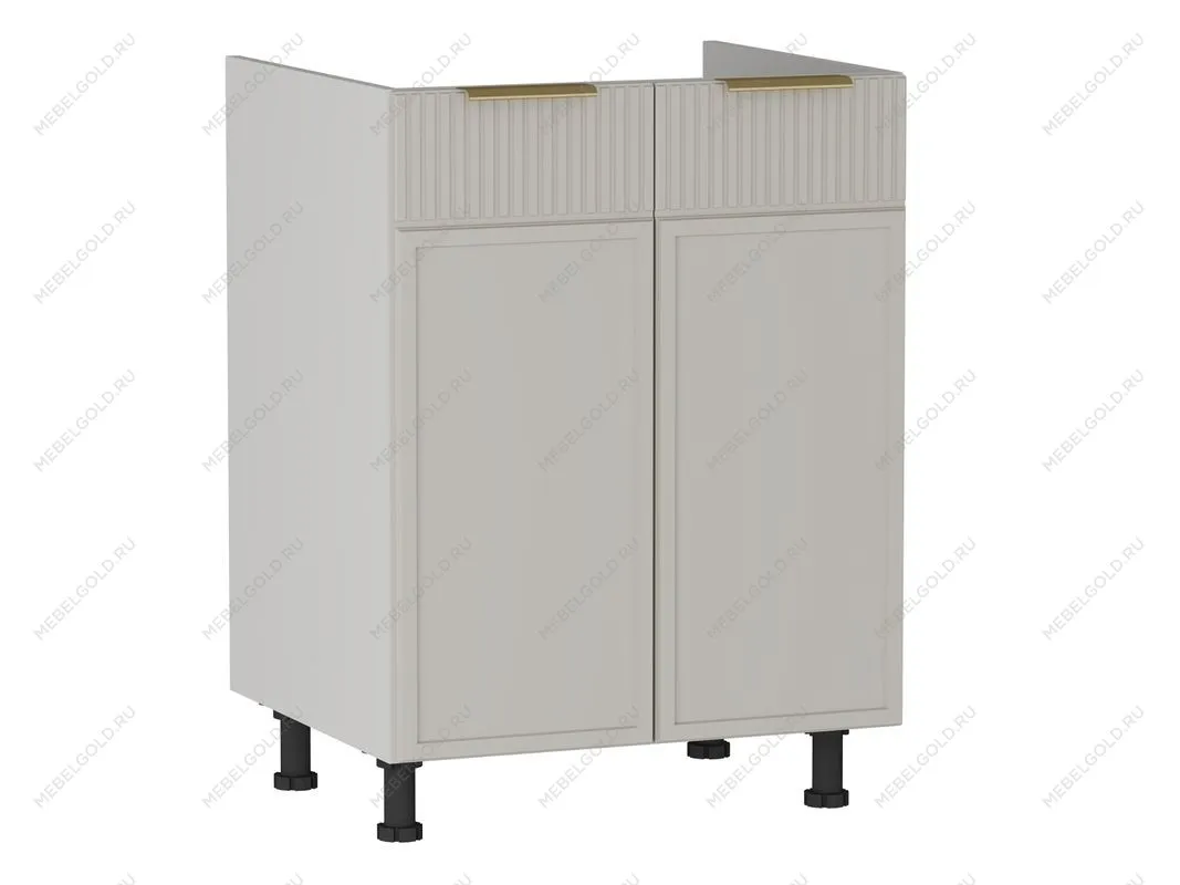 Стол под мойку СМ-60 2-х дверный, Берта (600*525*820) Светлый Мокко, 22919