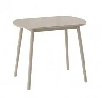 Стол РАУНД раздвижной со стеклом 94(124)х64, Капучино/Капучино