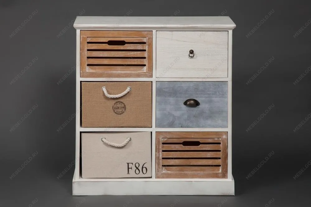 Тумба с 6 ящиками Secret De Maison MARITIME 6 Слоновая кость | изображение 5