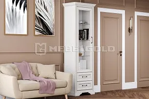 Шкаф-витрина Стилиус REG1W2S (Лиственница сибирская)