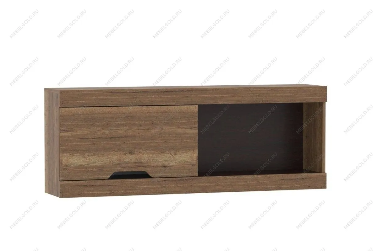 м. Марьина Роща - Шкаф-полка навесная 1400, Гарда Дуб галифакс Табак