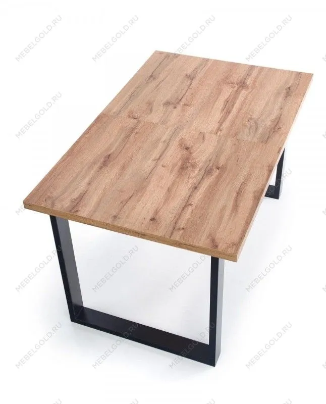 Стол обеденный Halmar VENOM 160/210 раскладной (дуб вотан/черный) | изображение 3