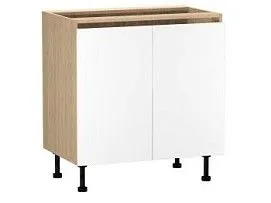 Стол С-80, Женева (800*520*870) Дуб Палермо/Белый матовый, 22406