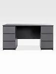 Стол письменный Кастор, 6 ящиков, 151х65х75 см, серый | изображение 6