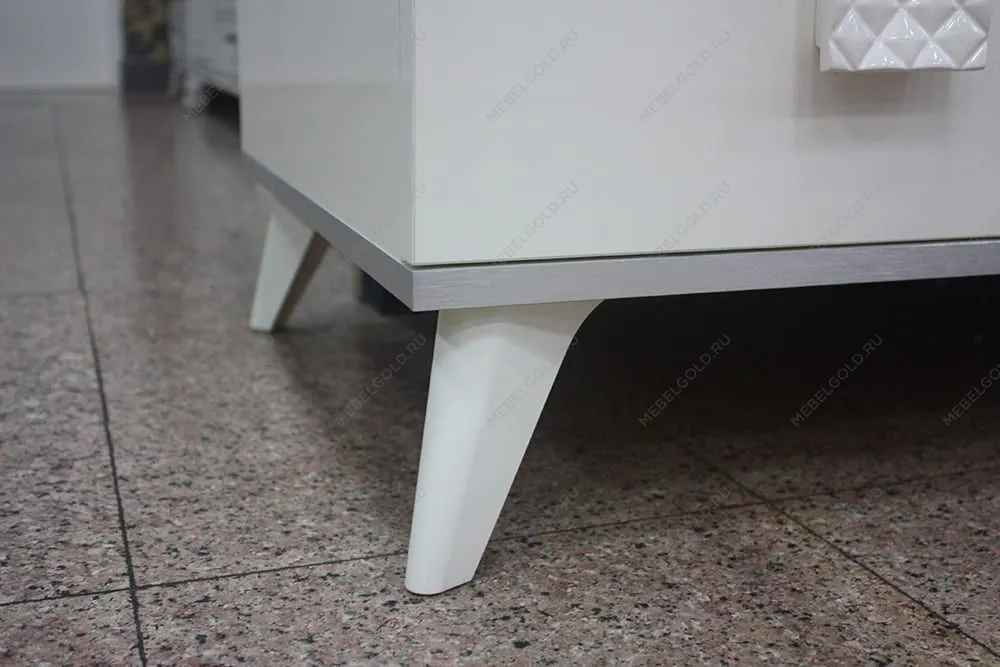 Шкаф 6-ти дв. для платья и белья Диора слоновая кость/золото ДШ2/6 | изображение 6