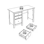 Стол письменный Сага, 120х56, темно-бирюзовый | изображение 14