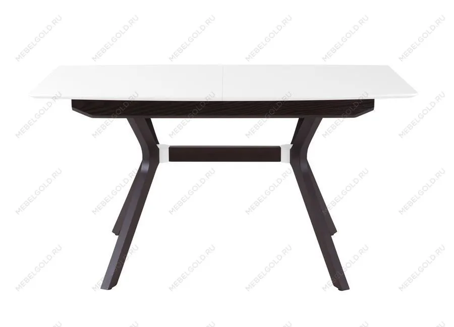 Стол Пекин (1400*820+400/цвет столешницы Белый/цвет ножек Венге) | изображение 3