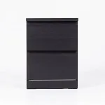 МАЛЬМ / VARMA Тумба прикроватная ИКЕА / IKEA 2, 40x54.8x40, шпон, черный | изображение 2