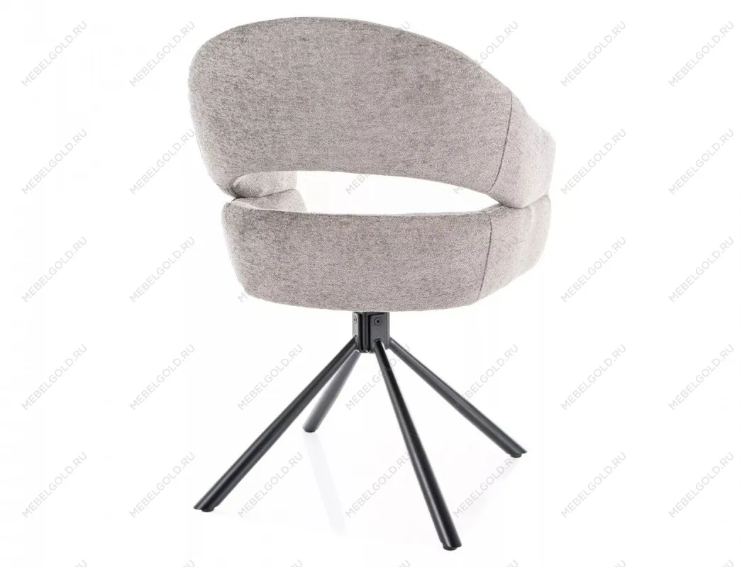 Стул кухонный Signal BORGO Raven 07 поворотный (серый/черный) | изображение 2