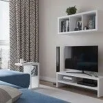 Стол приставной Энкель, 2 полки, 47x60x30 см, белый | изображение 5