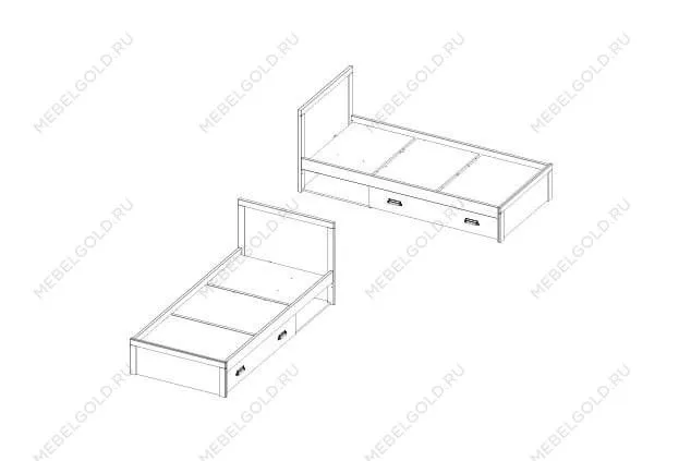 Кровать Дизель 90/D2 | изображение 1