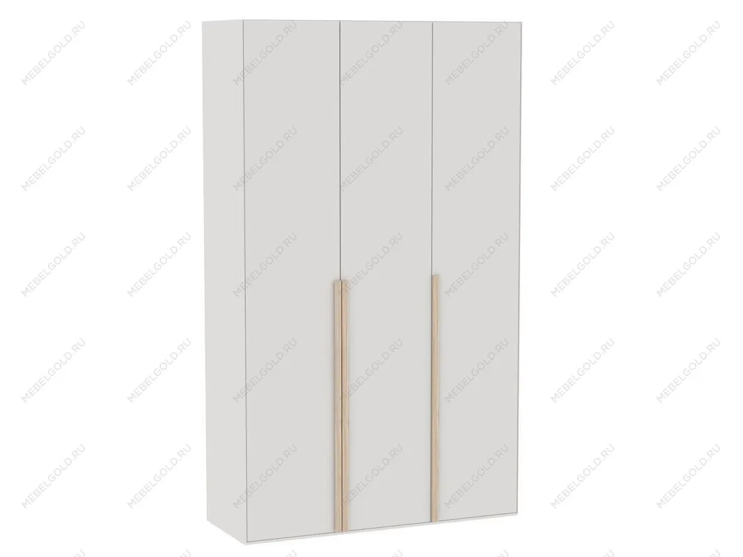 Шкаф 3-дверный с глухими дверями, Аврора (1362*522*2304) Дуб Мария/Кашемир