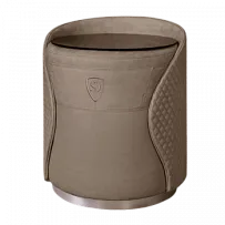 Пуф-тумба Пепельно-коричневый (новабук) серебро Sweet dreams PS-101