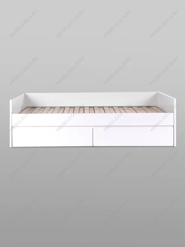 Кровать раздвижная Сириус, с ящиками, 90х200/180х200 см, белая | изображение 8