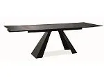 Стол обеденный Signal SALVADORE 160 раскладной (черный мат) | изображение 1