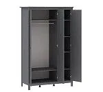 САГА шкаф 3 двери с зеркалом серый | изображение 2