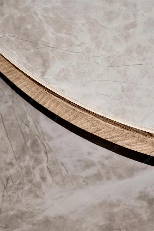 Комплект Halmar ITAKA (2 стола журнальных) (серый мрамор/графит) | изображение 6