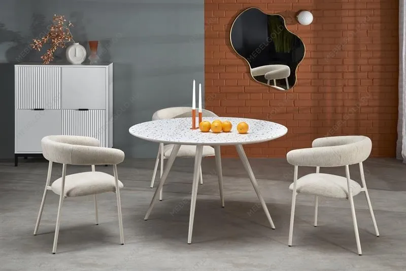 Стол обеденный Halmar ARAMIS 120 (терразит/белый) | изображение 7