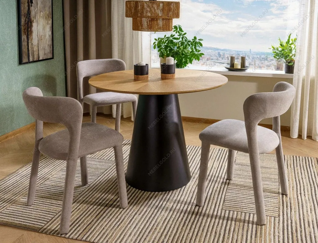 Стол обеденный Signal ANGEL 100 (дуб/черный) | изображение 1