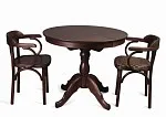 Стол обеденный Круглый-0090 (темный тон) | изображение 3