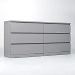 Комод Варма, 6 ящиков, горизонтальный, 160х78х40 см, эмаль серая | изображение 8