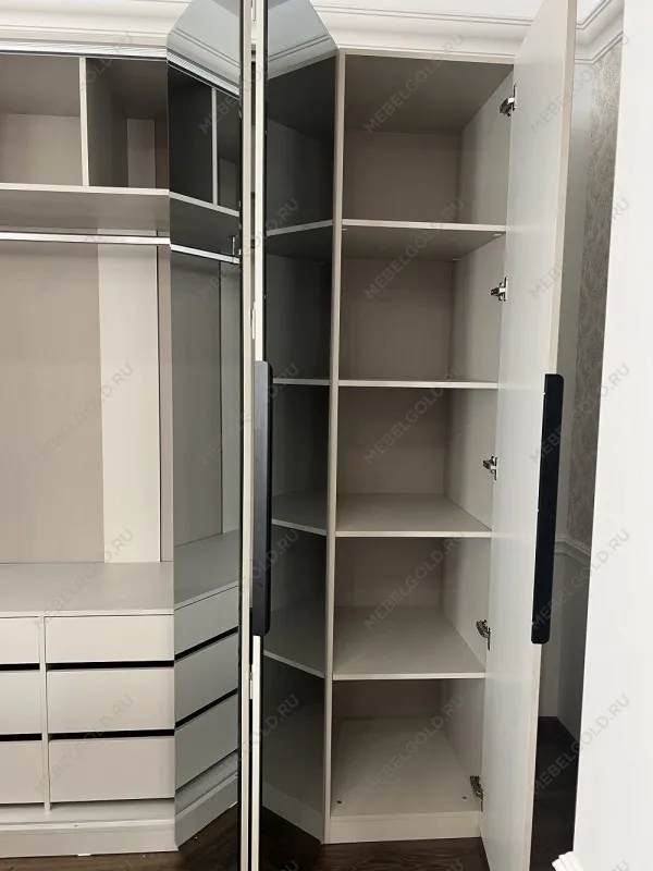 Шкаф Стелла 6-дверный светло серый камень | изображение 4