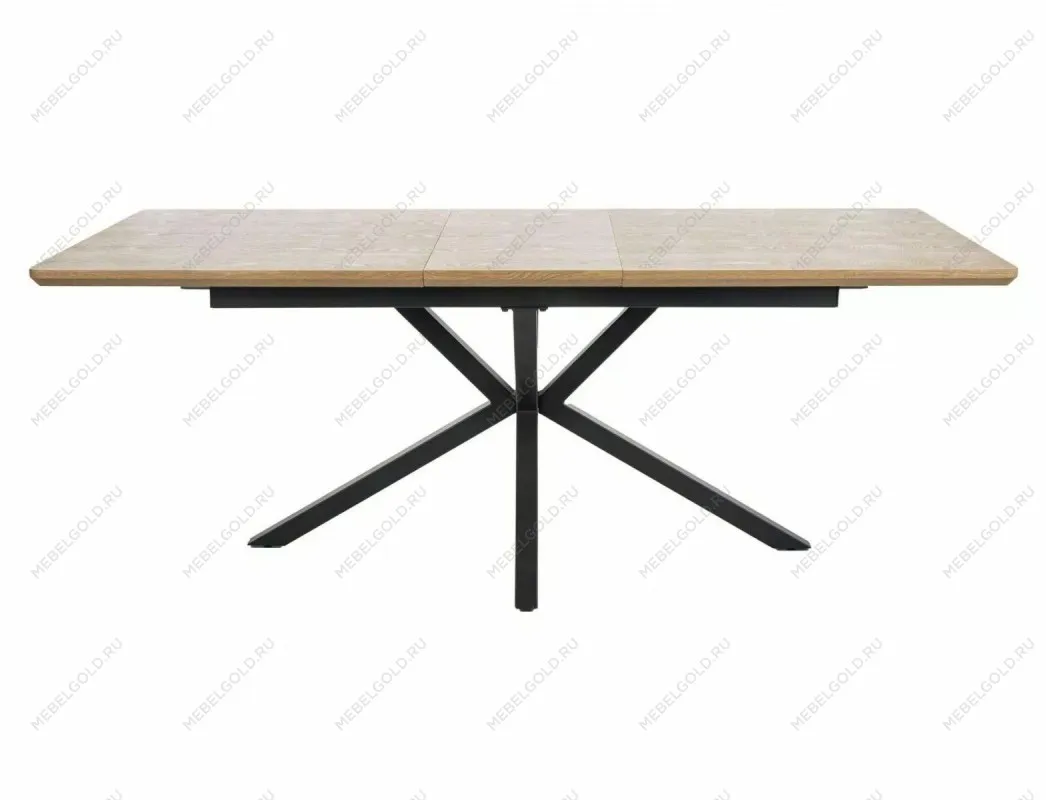 Стол обеденный Signal LOGAN раскладной (дуб/черный) | изображение 3