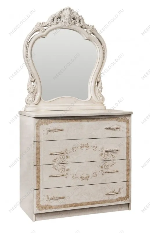 Зеркало Патрисия ППУ крем корень глянец 1 (спальня) | изображение 1